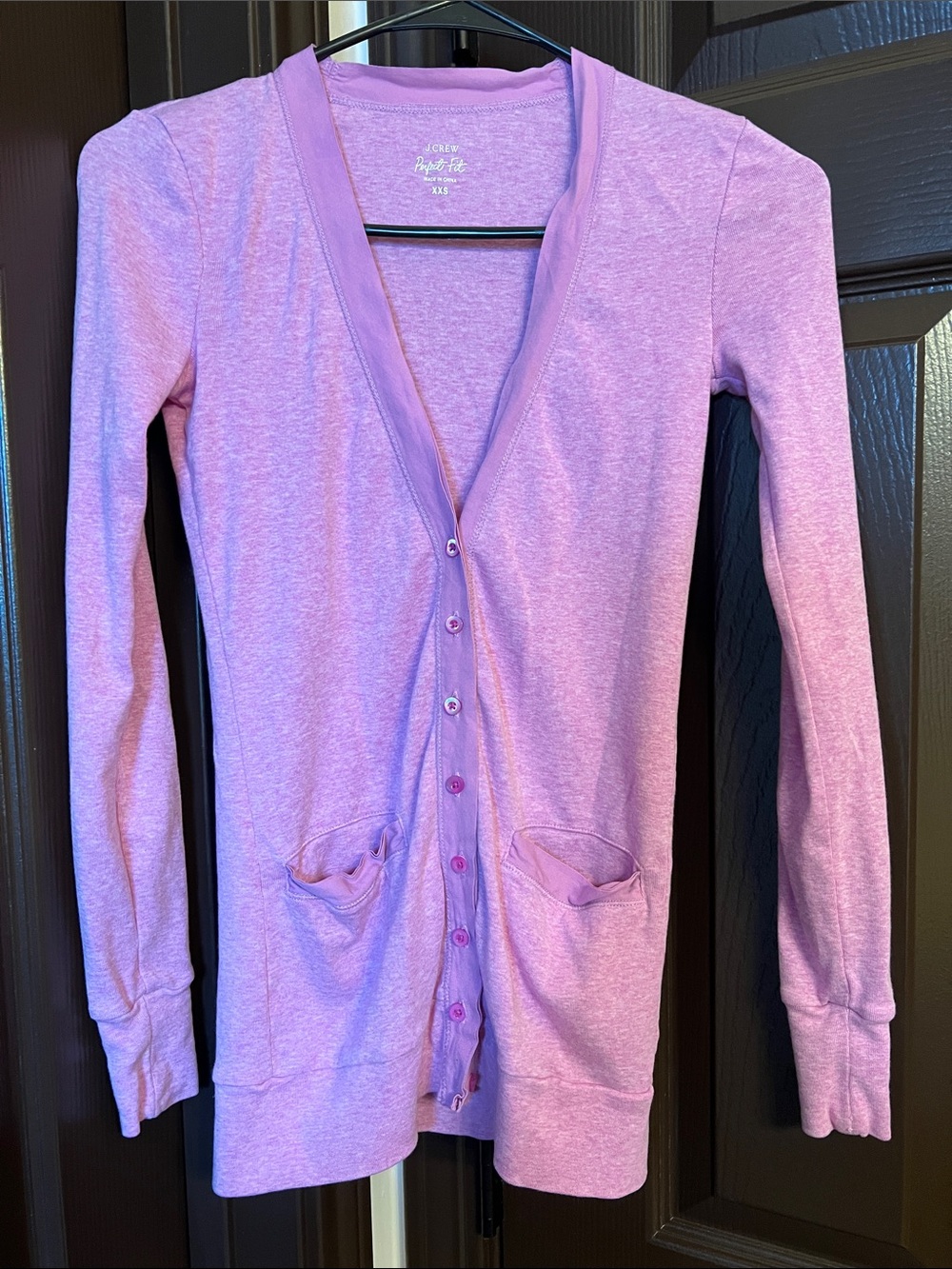 J. Crew Light Orchid Button-Up Women's Cardigan